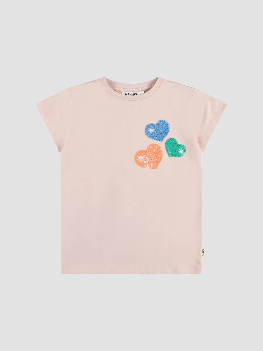 Ranva Sequin Heart T-Shirt by Molo