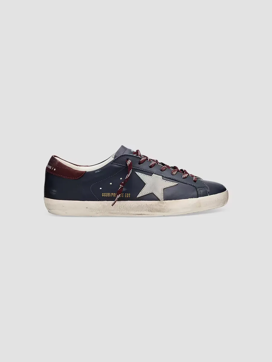 Super-Star Logo Leather Sneakers by Golden Goose