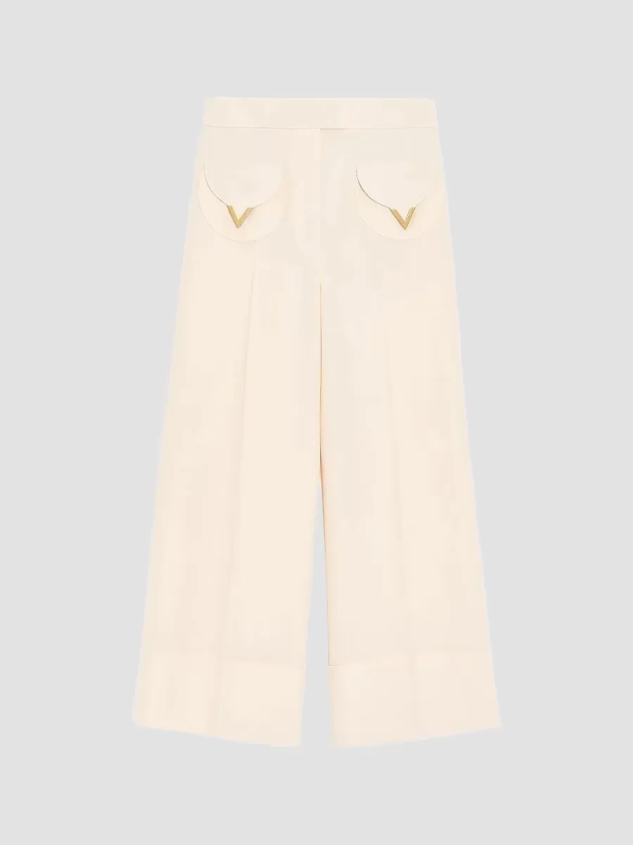 Crepe Couture Trousers by Valentino