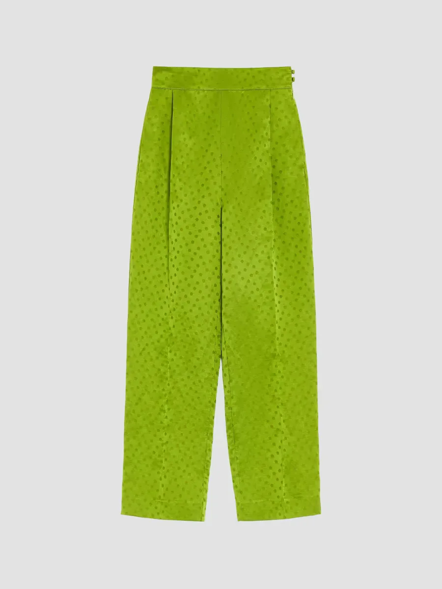 Jacquard Pants in Silk-Linen by Valentino