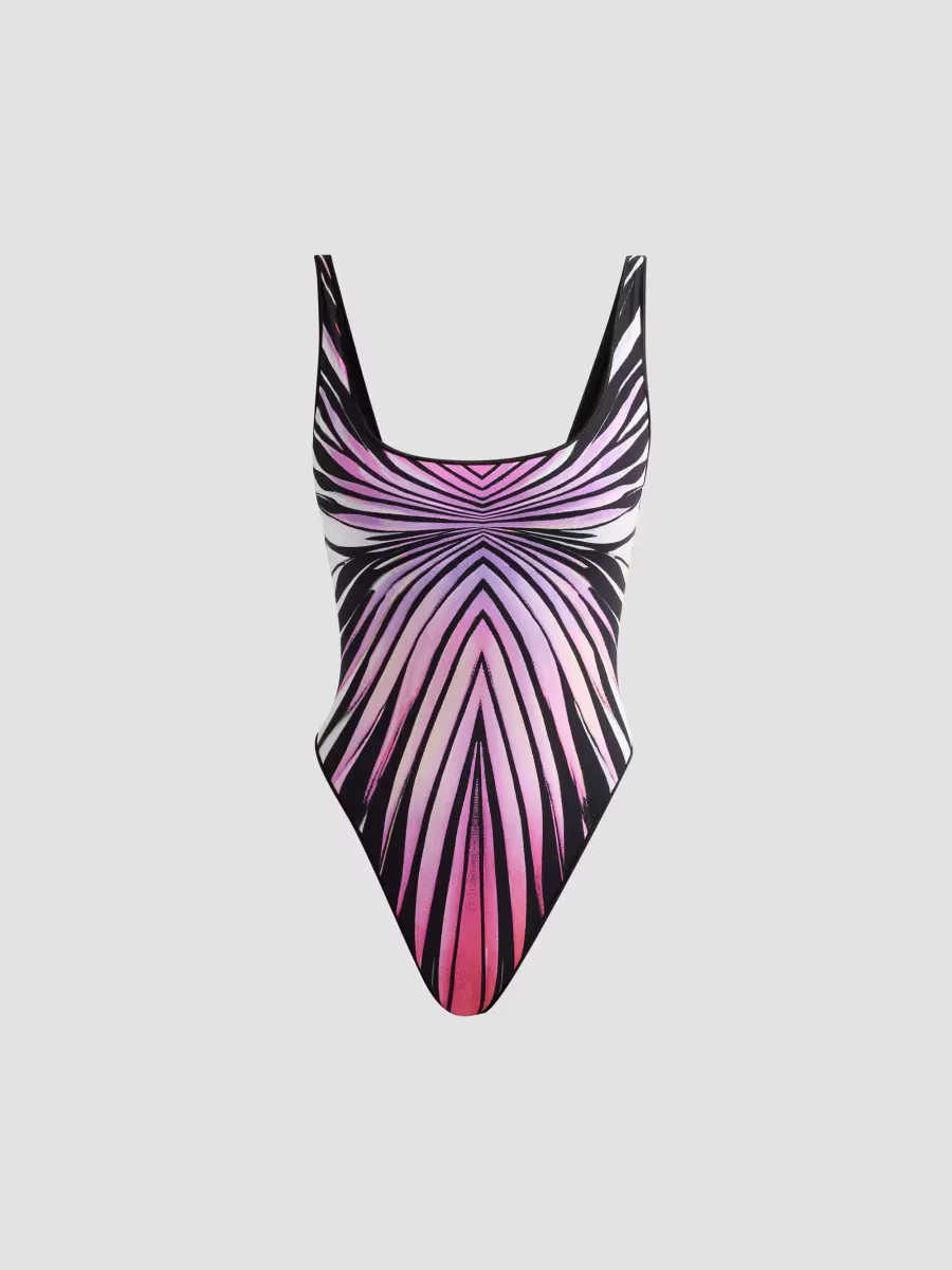 Printed One-Piece Swimsuit by Roberto Cavalli