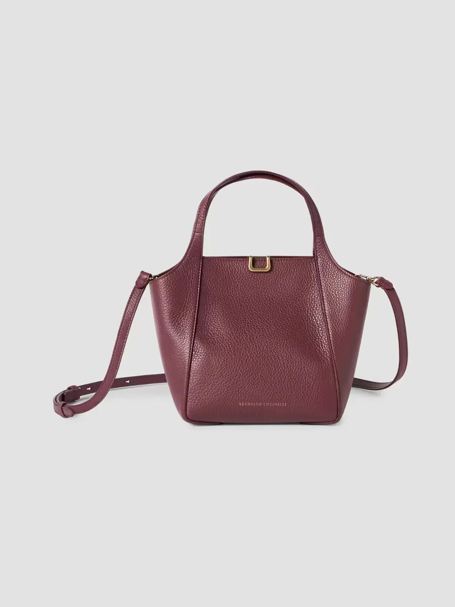 Sartorial Small Bucket Bag in Soft Grained Leather