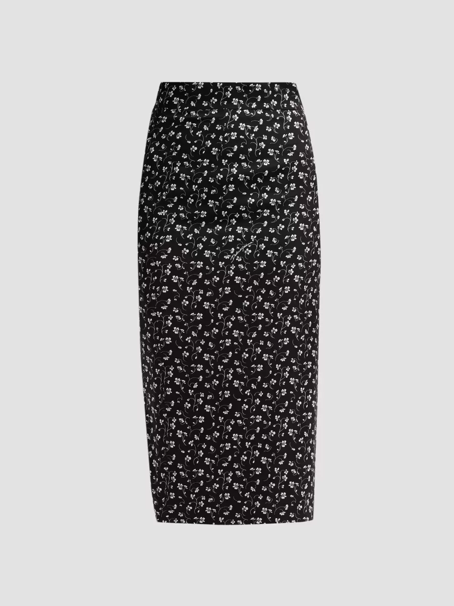Printed Pencil Midi Skirt by Dolce & Gabbana
