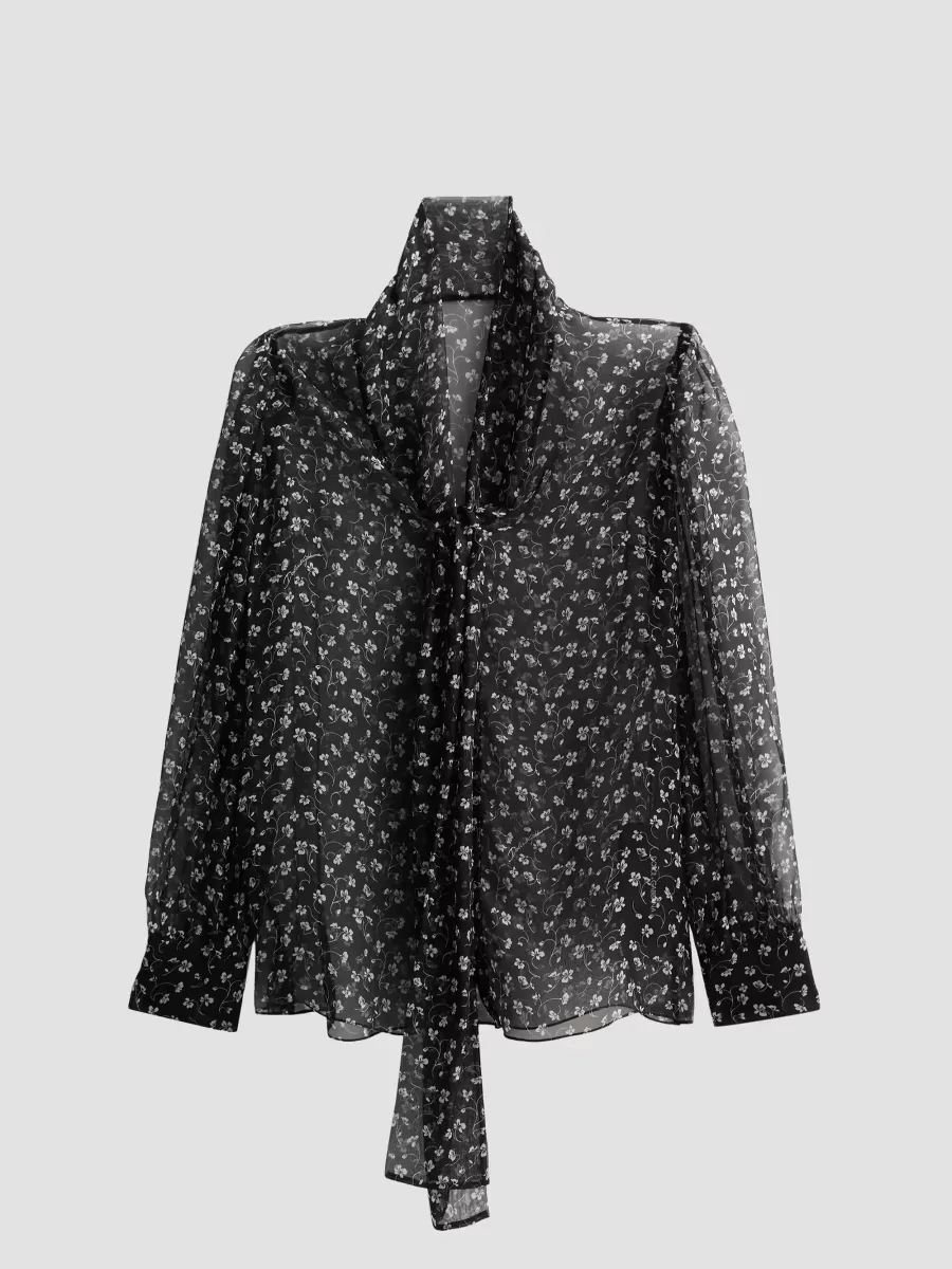 Silk Chiffon Blouse by Dolce & Gabbana