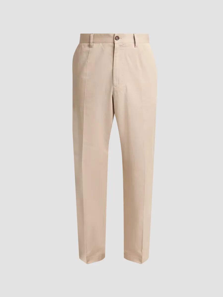 Cotton Gabardine Straight-Leg Pants by Dolce & Gabbana