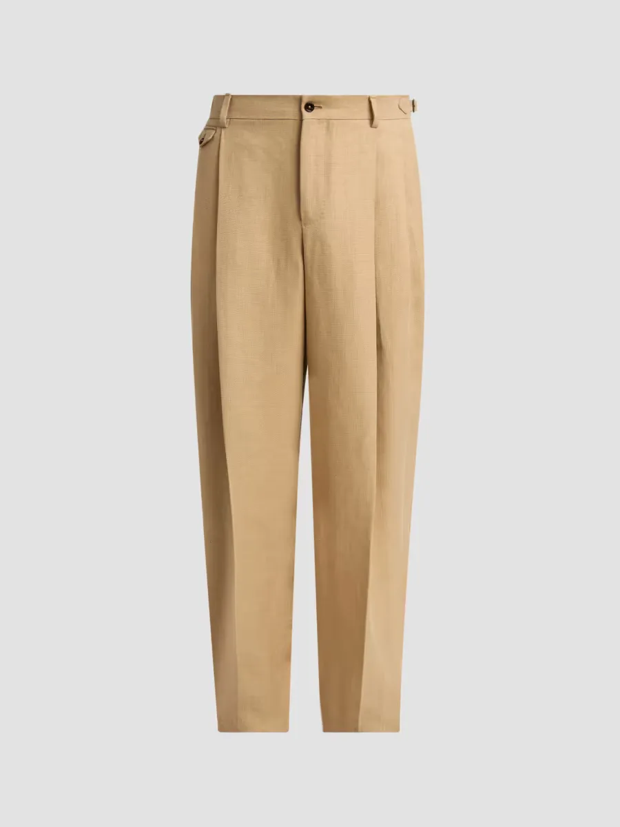 Pleated Straight-Leg Trousers by Dolce & Gabbana