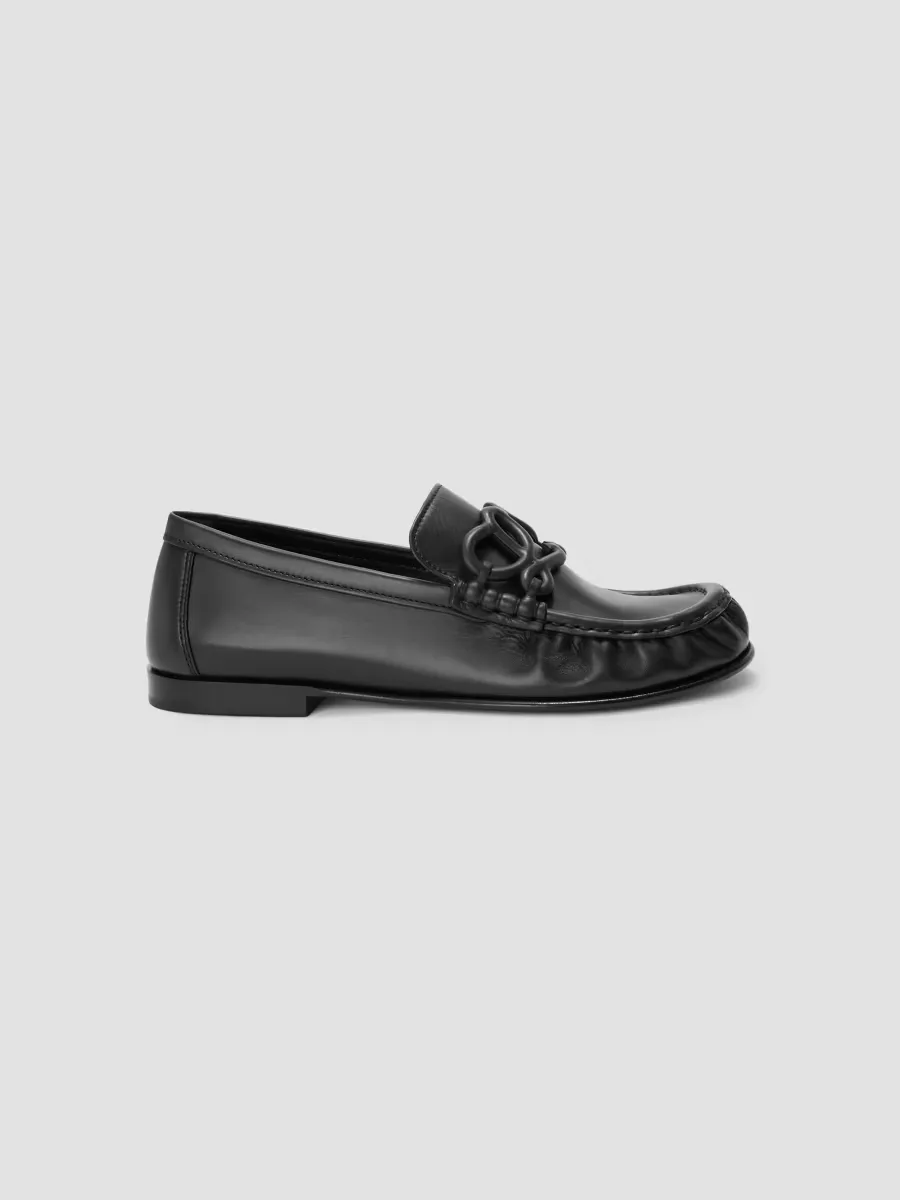 Double L Leather Loafers by LOEWE
