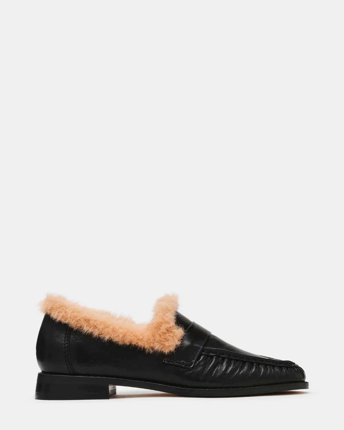 Ronie Faux Fur Loafers - Leather