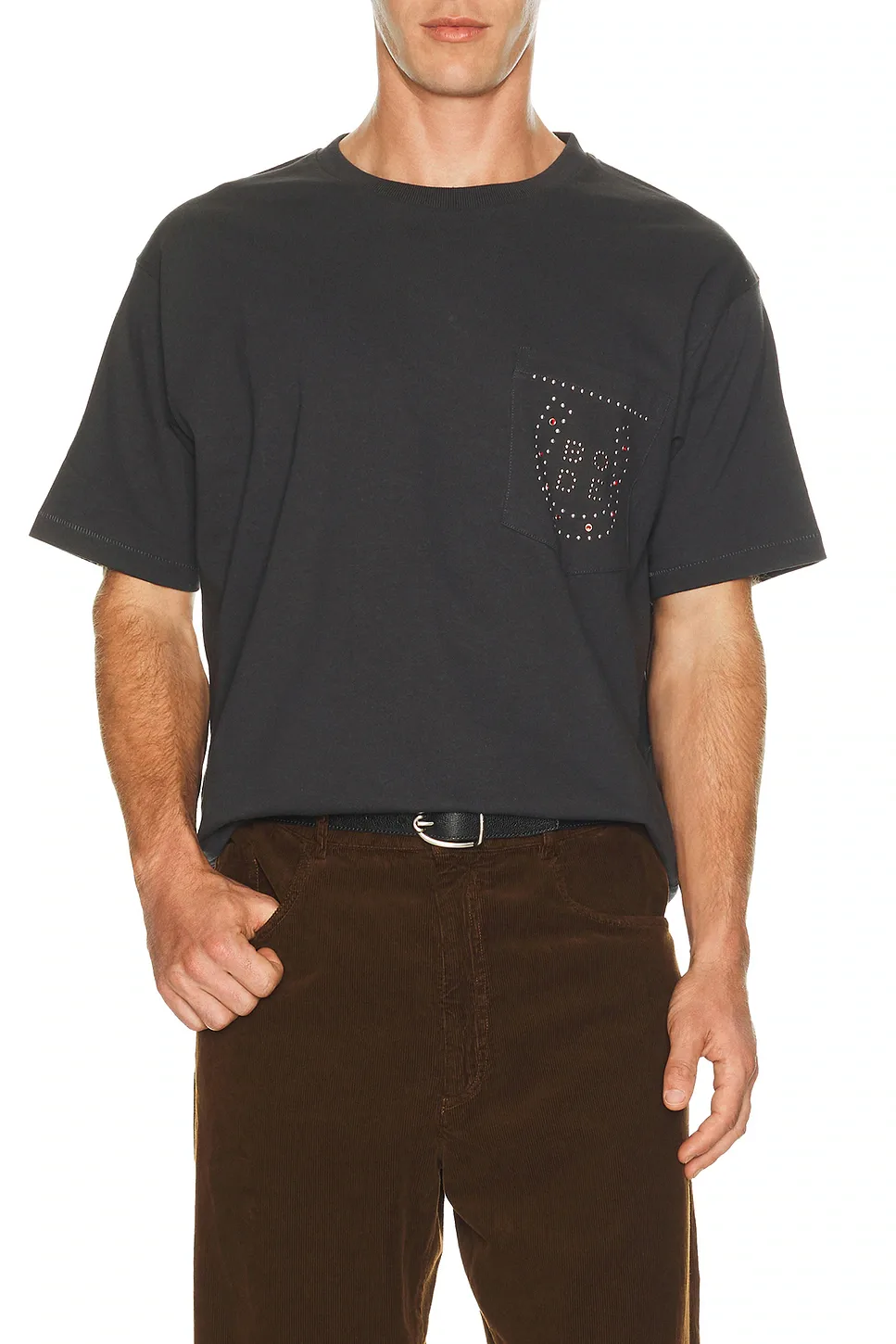 Horseshoe Stud Pocket Tee by Bode