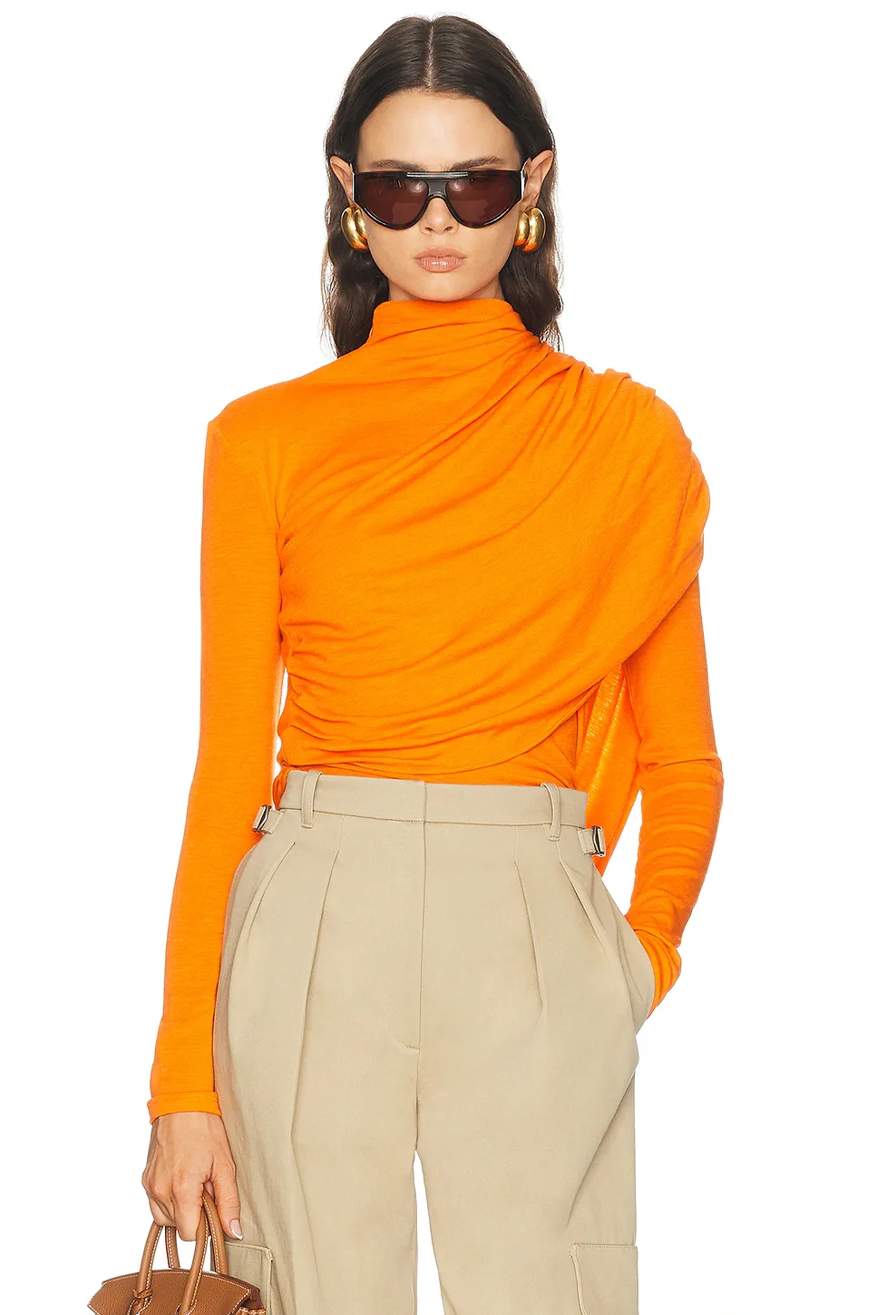 Cascade Long Sleeve Top by Mugler