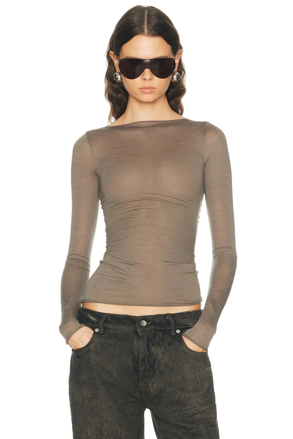 Long Sleeve Top by Rick Owens