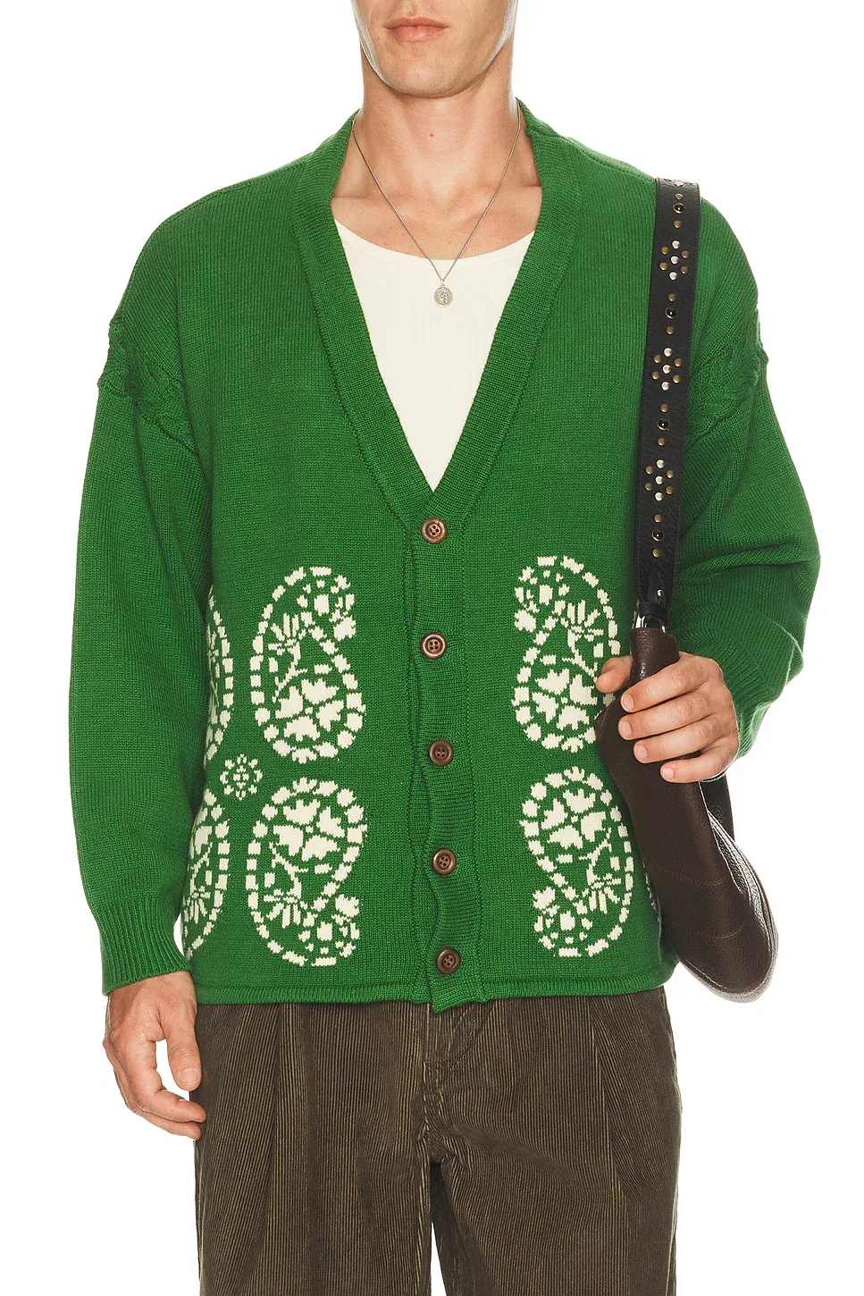 Paisley Knit Cardigan by Found