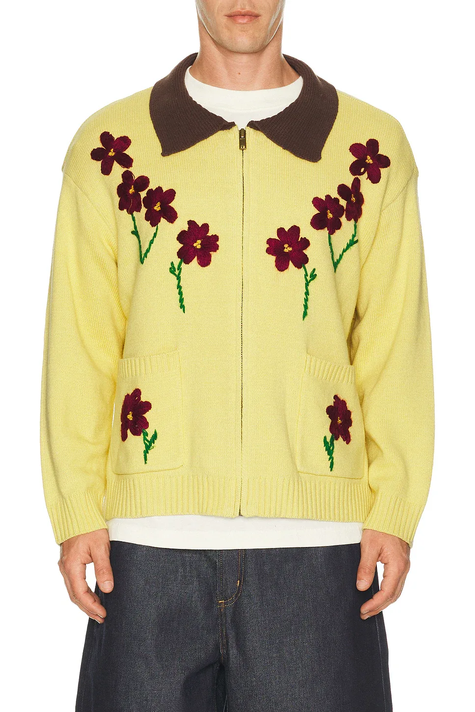 Floral Sun Knit Sweater by Found