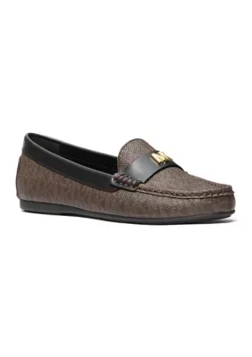 Michael Michael Kors Melanie Signature Canvas Moccasin Loafer Flats by Michael Kors