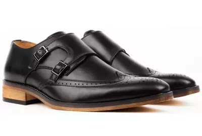 Monk Strap Brogue Dress Shoes by Gino Vitale