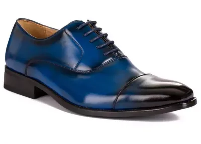 Lace-Up Cap Toe Dress Shoes by Gino Vitale