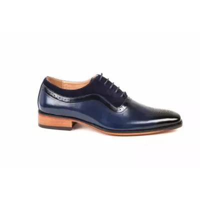 Lace Up Medallion Toe Dress Shoes by Gino Vitale