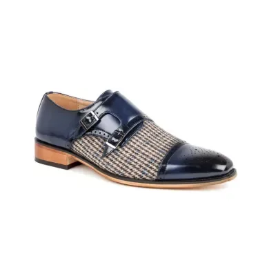 Wingtip Brogue Two-Tone Chelsea Boots by Gino Vitale