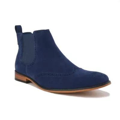 Slip on Wing Tip Chelsea Boots by Gino Vitale
