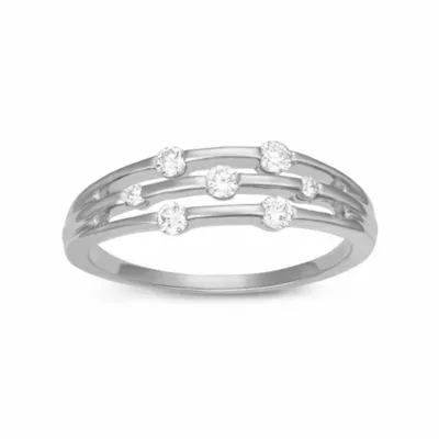 Lab Created 0.25CTTW 7 Stone Diamond Ring in 10KY by Mydiamondbox