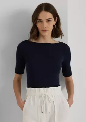 Ralph Lauren Elbow Sleeve Knit Top by Ralph Lauren