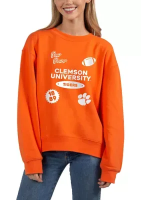 NCAA Clemson Tigers Old School Crew Neck Sweatshirt