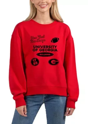NCAA Georgia Bulldogs Old School Crew Neck Sweatshirt by Ug Apparel