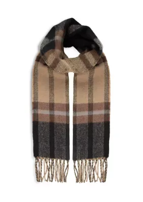 Reversible Plaid Woven Scarf by Totes