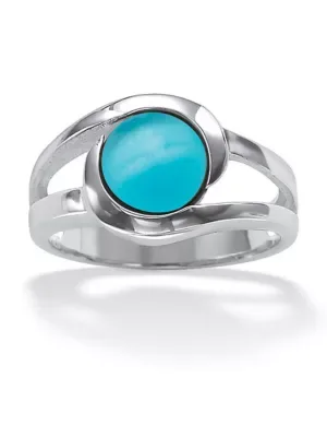 14-Piece Platinum-Plated Interchangeable Multi-Stones Ring Set by Seta Jewelry