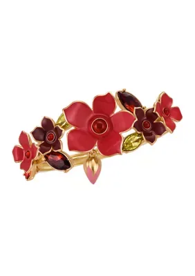 Floral Side Hinge Bangle by GUESS