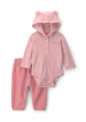 Hooded Bodysuit and Pants Set by Carter's