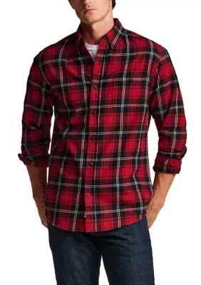 Brushed Holiday Flannel Shirt
