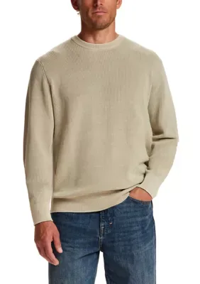 Rib Knit Stonewash Sweater