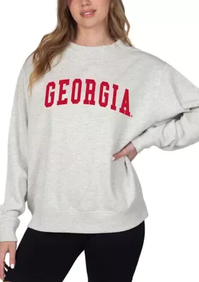 NCAA Georgia Bulldogs Hampton Mock Neck Sweatshirt