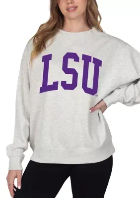 NCAA LSU Tigers Hampton Mock Neck Sweatshirt by Ug Apparel