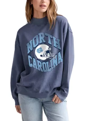 NCAA North Carolina Tar Heels Nantucket Mock Neck Sweatshirt by Ug Apparel