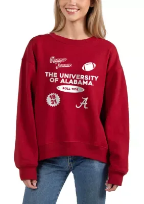 NCAA Alabama Crimson Tide Old School Crew Neck Sweatshirt by Ug Apparel