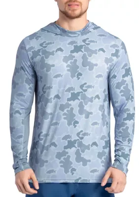 Marlin Air Printed Mallard Camo Sun Protection Hood by Guy Harvey