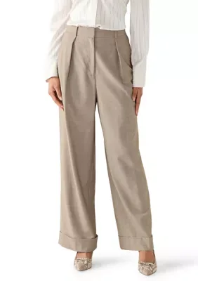 Wide Leg Cuffed Pants by Calvin Klein