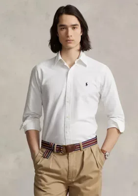 Custom Fit Garment-Dyed Oxford Shirt by Polo Ralph Lauren