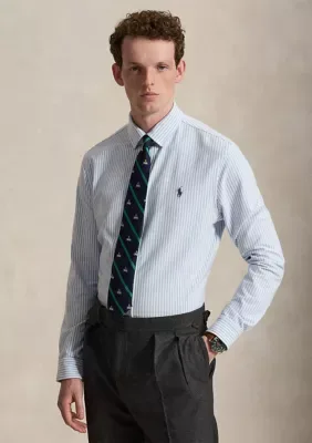 Striped Stretch Knit Oxford Shirt by Polo Ralph Lauren