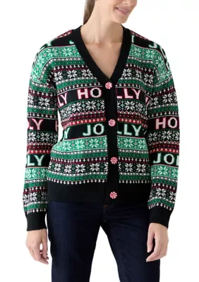 Christmas Jacquard Cardigan by Joyland