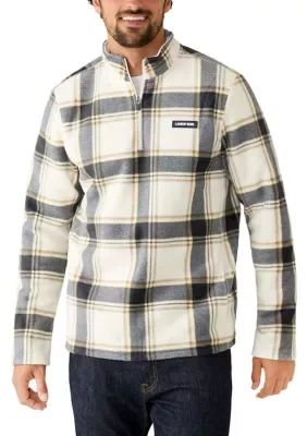 Printed Micro Polar 1/4 Zip Pullover by Lands' End