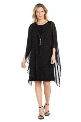 Flyaway Studded Jacket Dress by R&M Richards