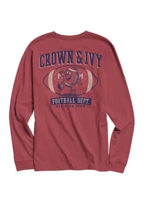 Crown Ball Day Graphic Long Sleeve Shirt by Crown & Ivy