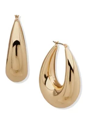 Taper Puffy Hoop Earrings by DKNY