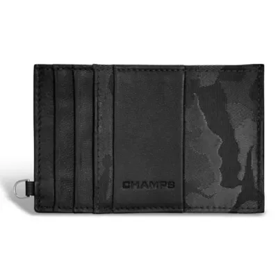 Camo Leather Slim Cardholder by Champs
