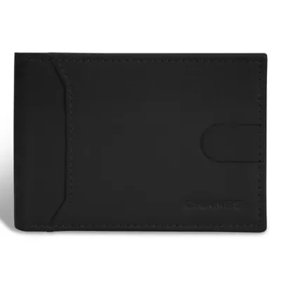 Onyx Leather Bi-Fold Clip Wallet by Champs