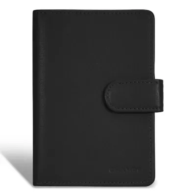 Onyx Leather Passport Case by Champs
