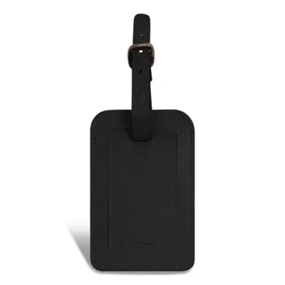 Onyx Leather Luggage Tags by Champs